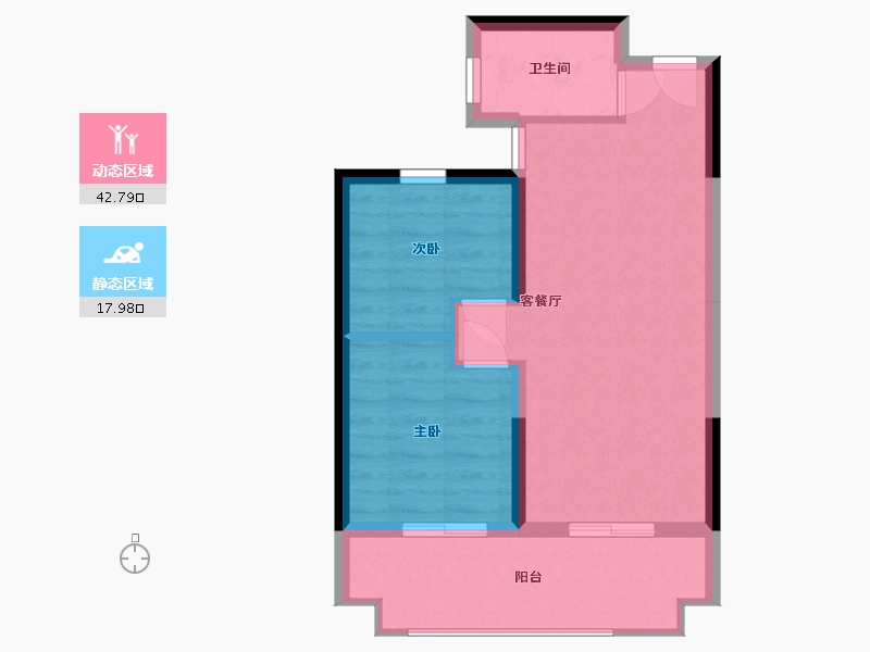 广西壮族自治区-北海市-金地.山海领誉-54.58-户型库-动静分区