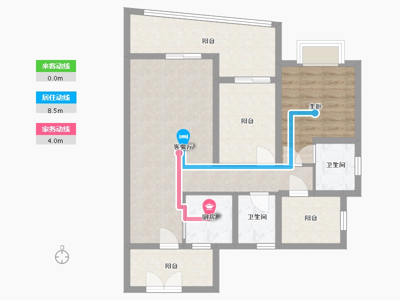 广西壮族自治区-北海市-强盛城市海岸-79.60-户型库-动静线