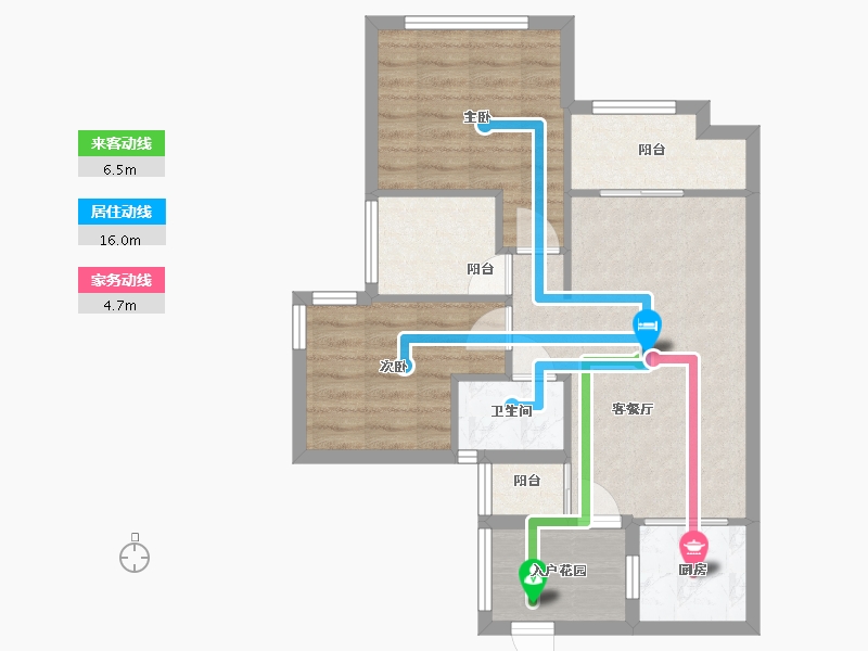 四川省-内江市-西城国际社区-64.12-户型库-动静线