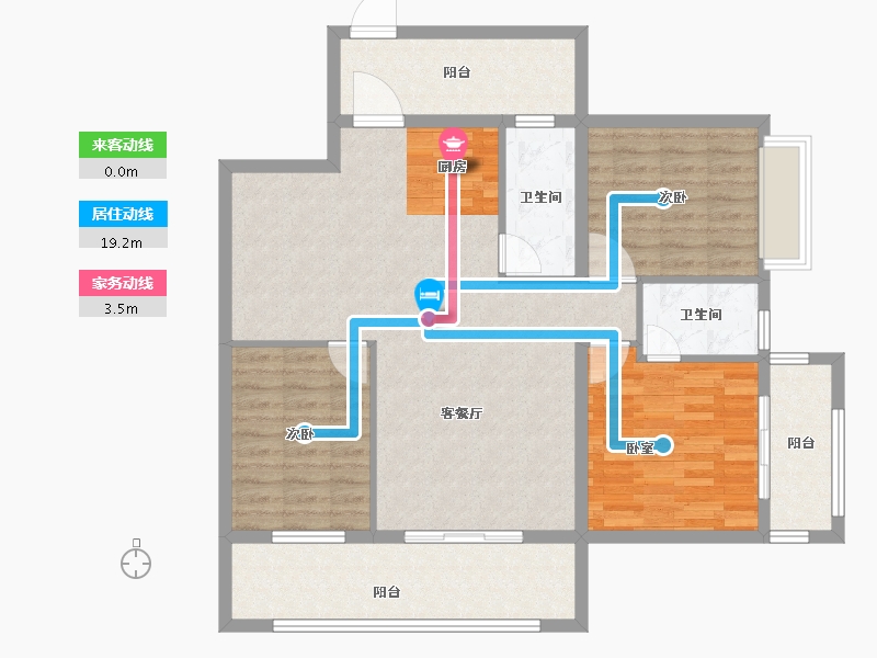 广西壮族自治区-百色市-靖西普罗旺斯-105.53-户型库-动静线