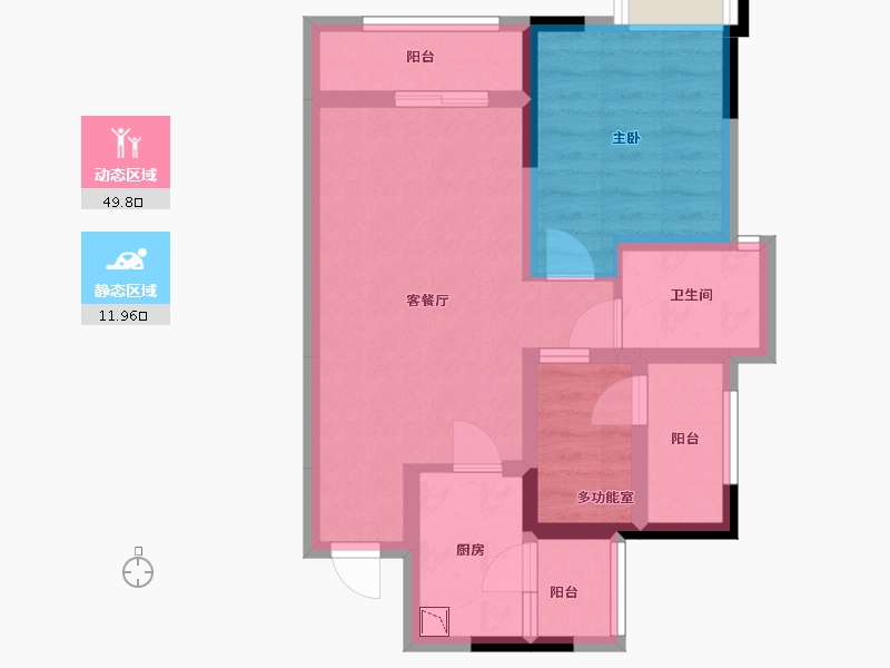 四川省-内江市-西城国际社区-53.16-户型库-动静分区