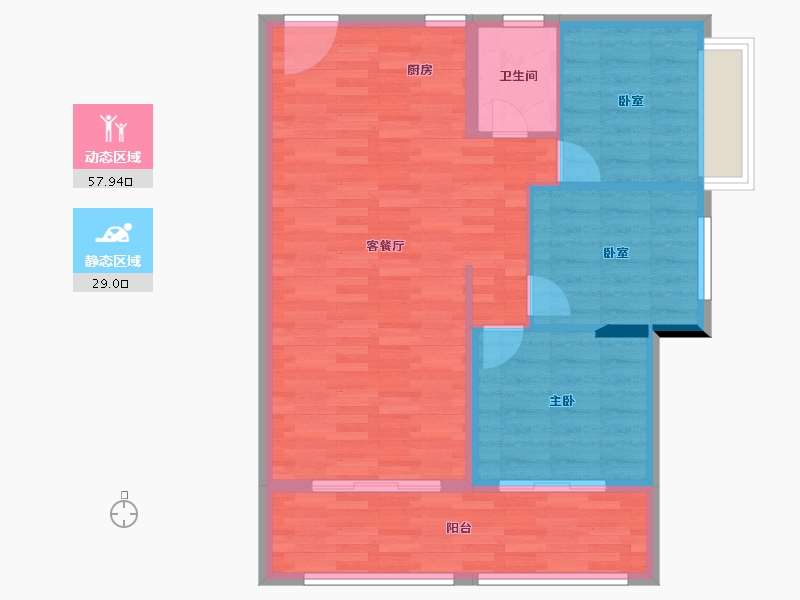 广西壮族自治区-百色市-靖西普罗旺斯-79.27-户型库-动静分区