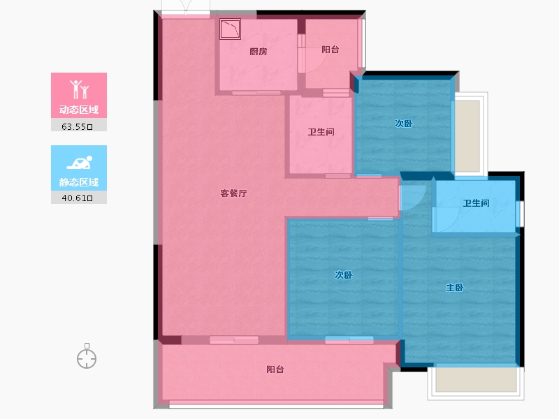 广东省-中山市-正德天水湖-93.80-户型库-动静分区