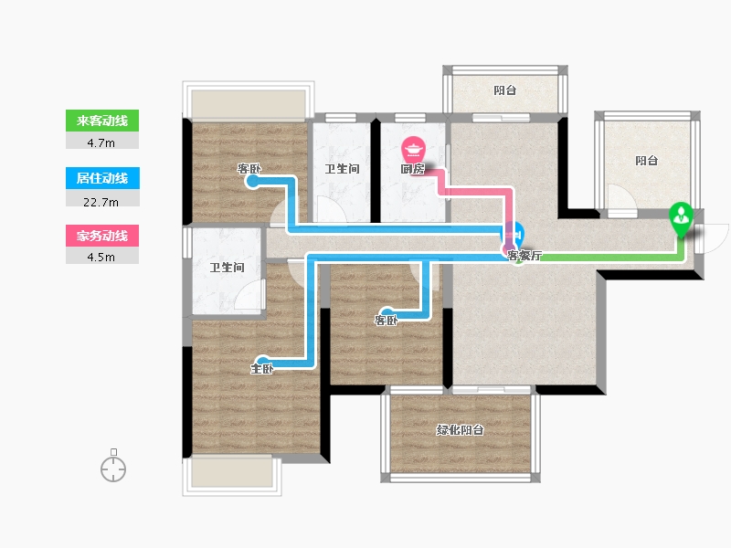 广西壮族自治区-南宁市-中建邕和府-92.21-户型库-动静线