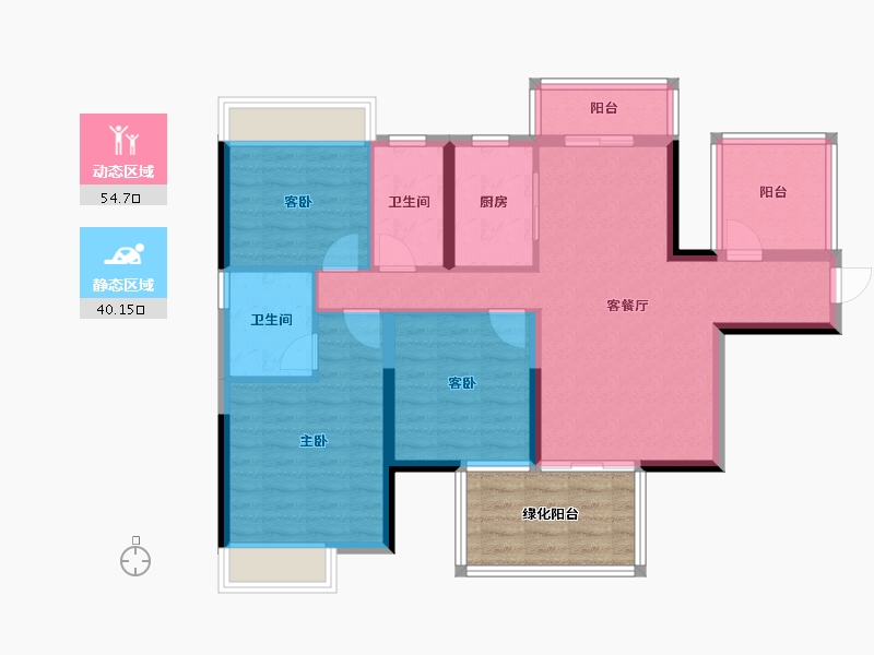 广西壮族自治区-南宁市-中建邕和府-92.21-户型库-动静分区