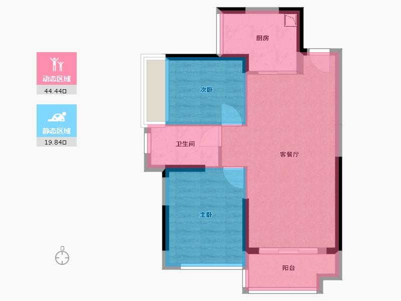 广西壮族自治区-桂林市-桂林大龙府-57.32-户型库-动静分区