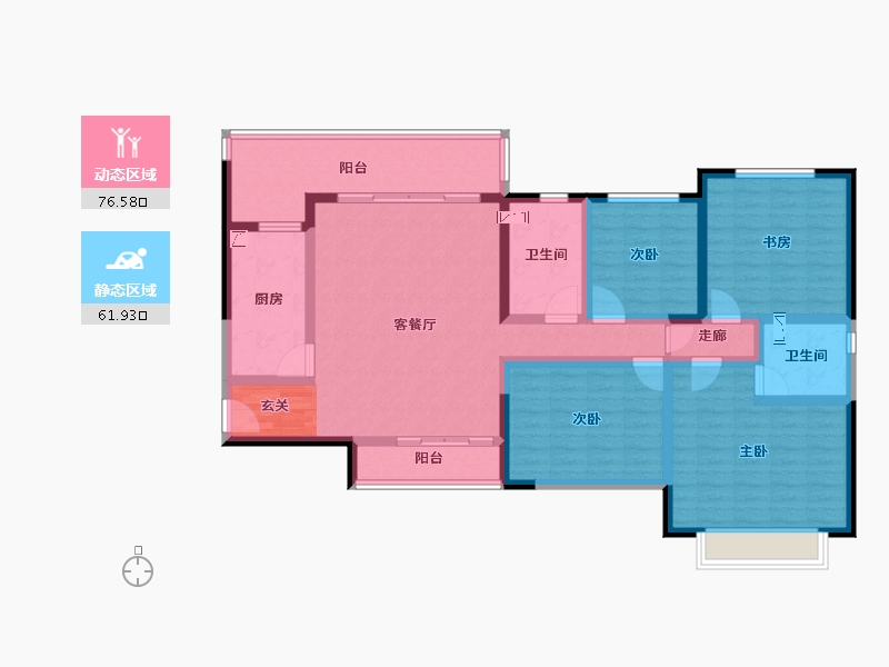 广东省-潮州市-潮州恒大城-122.00-户型库-动静分区