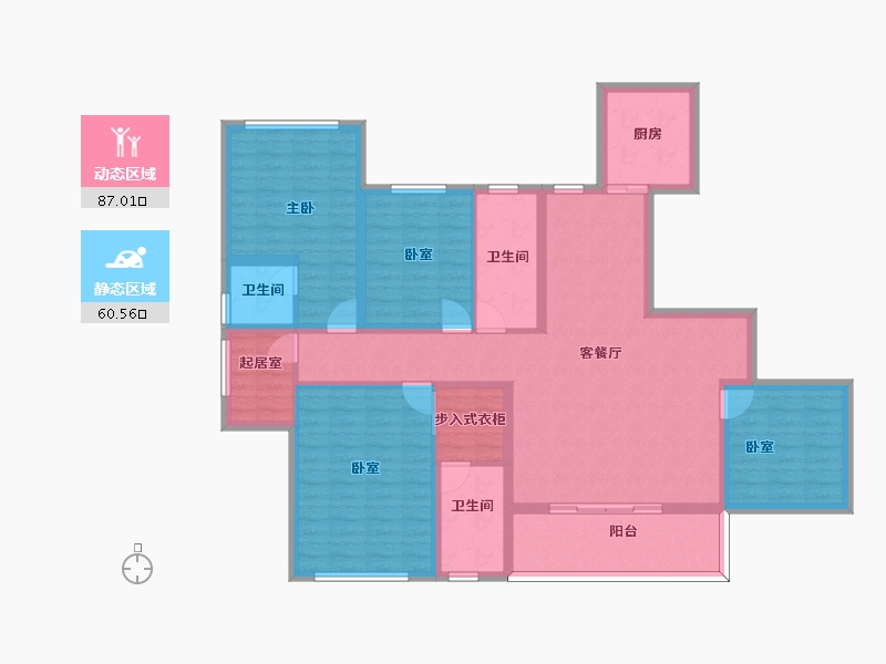 四川省-泸州市-天誉誉府-131.89-户型库-动静分区