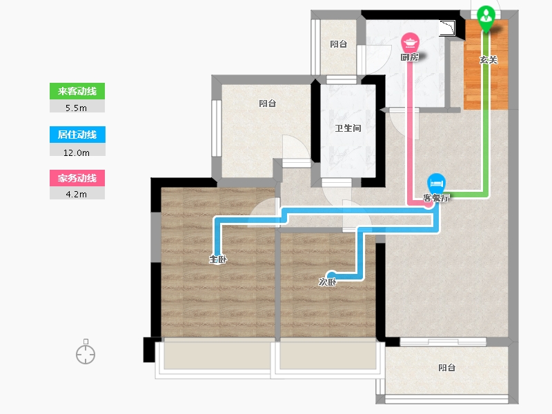 广东省-中山市-时光樾-65.45-户型库-动静线