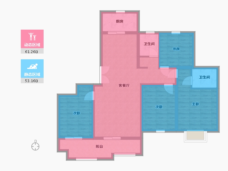 山东省-泰安市-硕园经典-101.74-户型库-动静分区