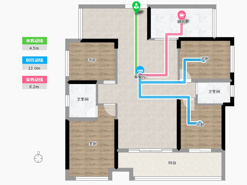 广西壮族自治区-桂林市-桂林大龙府-108.05-户型库-动静线