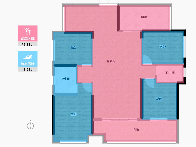 广西壮族自治区-桂林市-桂林大龙府-108.05-户型库-动静分区