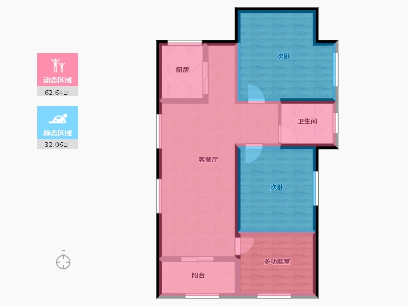 海南省-三亚市-水三千-83.92-户型库-动静分区