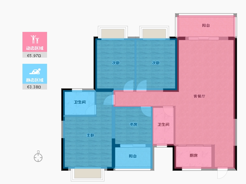 广西壮族自治区-桂林市-名门世家-116.90-户型库-动静分区