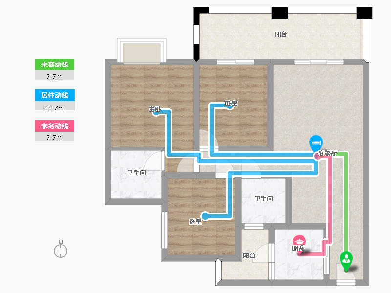 四川省-泸州市-贤达锦绣华府-87.09-户型库-动静线