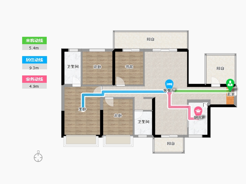 广西壮族自治区-南宁市-中南十洲-112.26-户型库-动静线