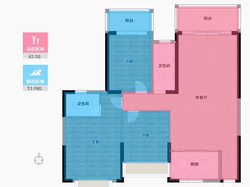 广西壮族自治区-桂林市-名门世家-102.51-户型库-动静分区