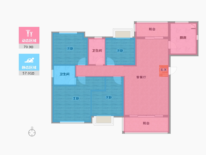 广东省-潮州市-龙光·御水岸-115.20-户型库-动静分区