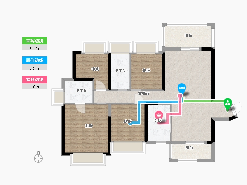 广东省-中山市-金帝世纪城-99.00-户型库-动静线