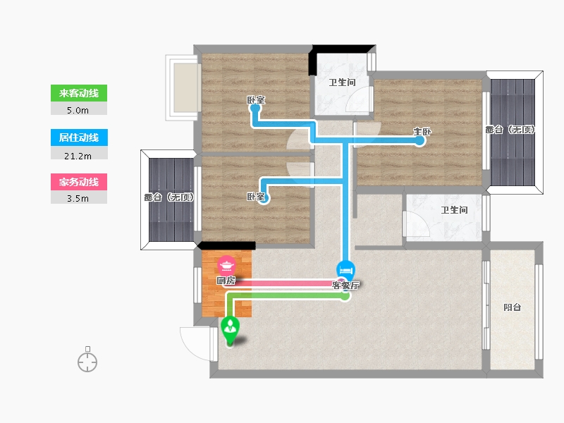 广西壮族自治区-百色市-靖西普罗旺斯-89.02-户型库-动静线