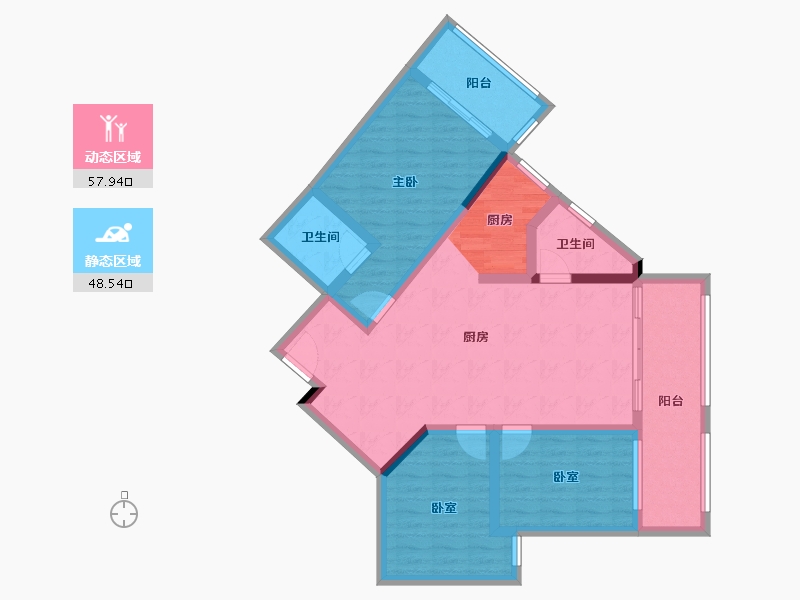 广西壮族自治区-百色市-靖西普罗旺斯-94.41-户型库-动静分区