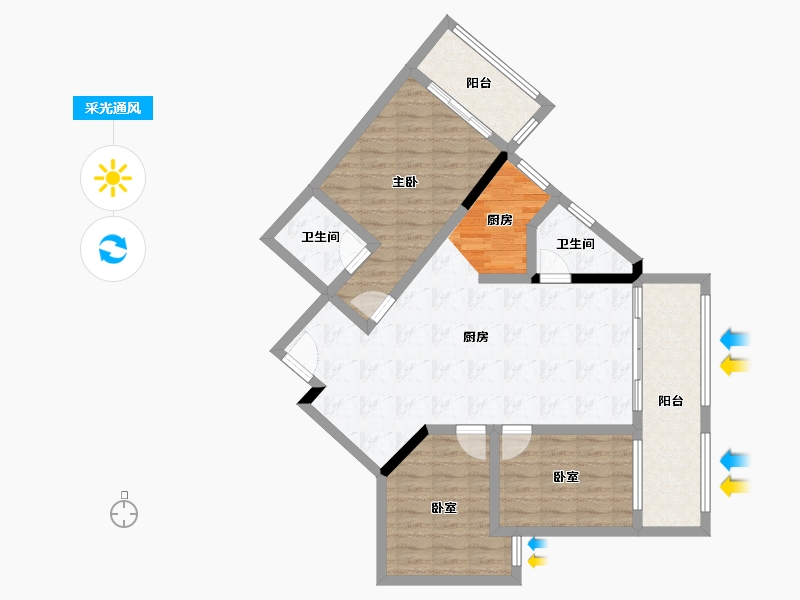 广西壮族自治区-百色市-靖西普罗旺斯-94.41-户型库-采光通风