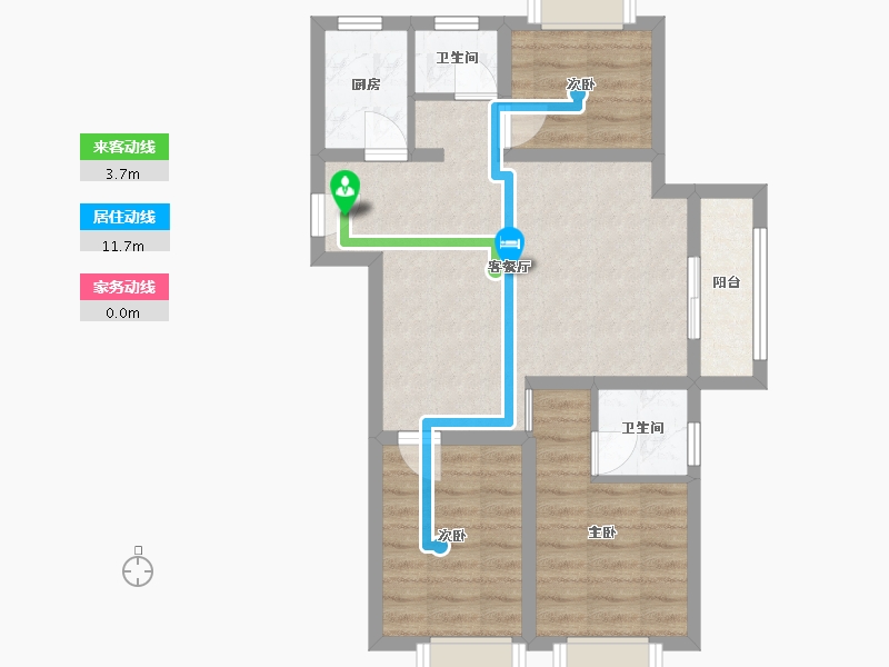 广西壮族自治区-北海市-园辉红树湾-63.46-户型库-动静线