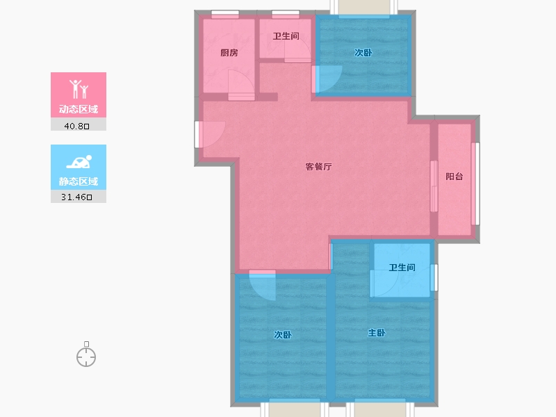 广西壮族自治区-北海市-园辉红树湾-63.46-户型库-动静分区