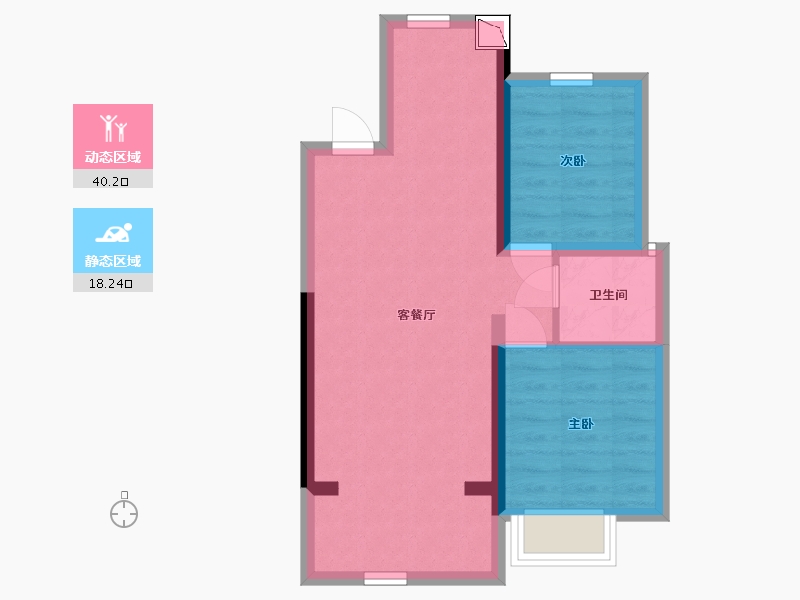 广西壮族自治区-北海市-银河云谷里-51.81-户型库-动静分区