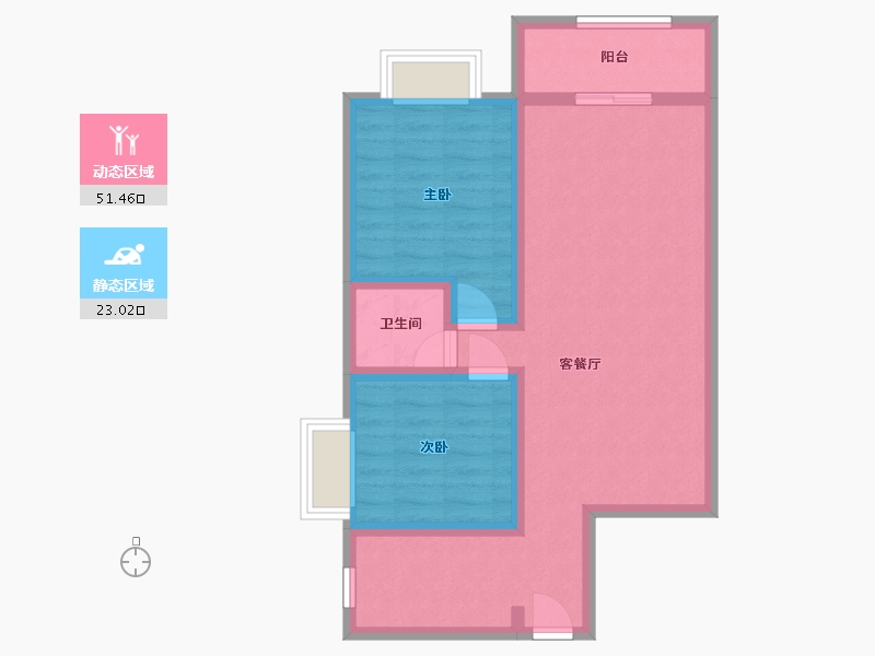 广西壮族自治区-北海市-长青商业广场-65.69-户型库-动静分区