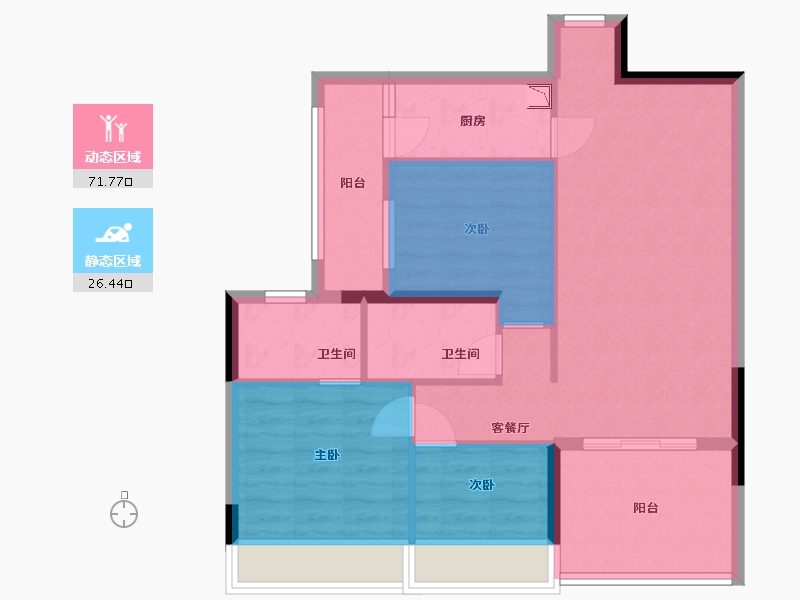 广东省-中山市-中铭新达城-79.20-户型库-动静分区