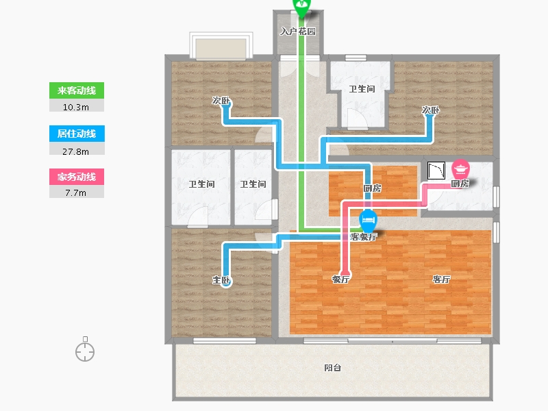 海南省-三亚市-棠岸-149.17-户型库-动静线