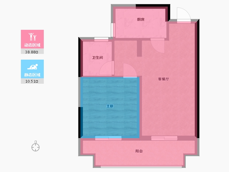 广西壮族自治区-北海市-北海新城吾悦广场-44.00-户型库-动静分区