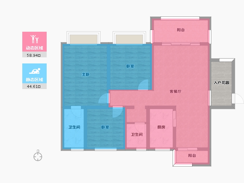 四川省-泸州市-玉蝉·国际城-97.43-户型库-动静分区