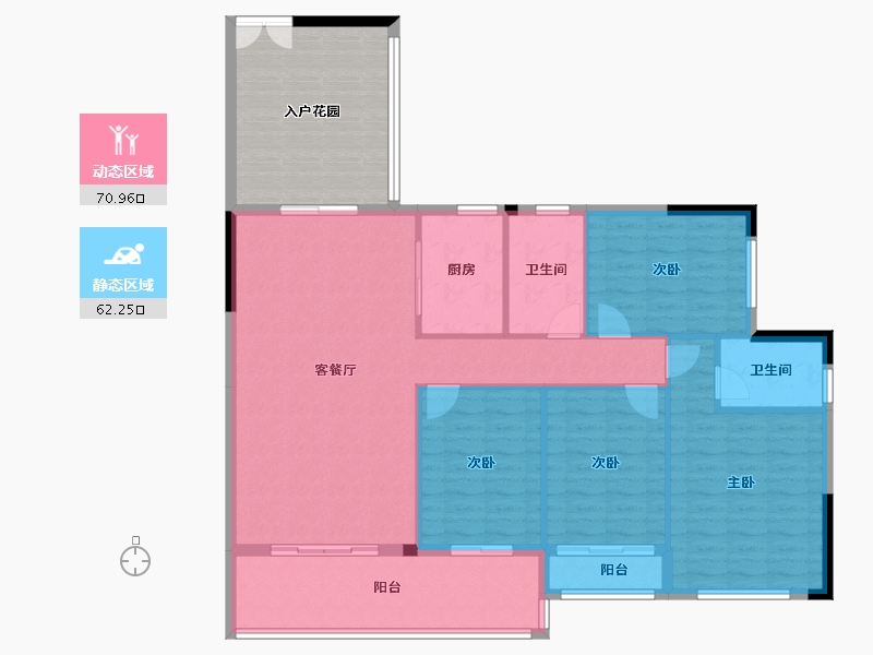 广西壮族自治区-南宁市-大世界碧贵园-138.65-户型库-动静分区