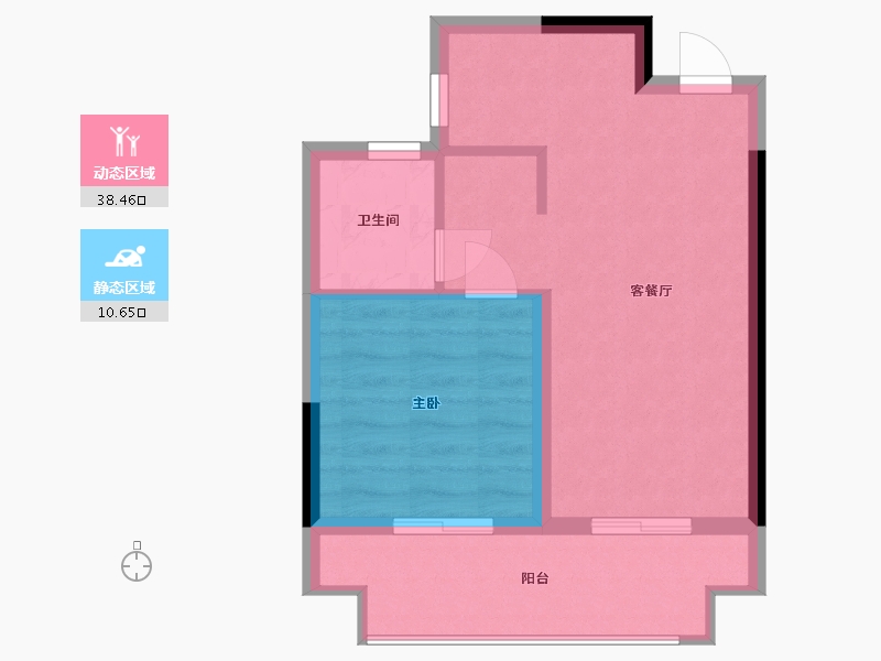 广西壮族自治区-北海市-北海新城吾悦广场-44.00-户型库-动静分区