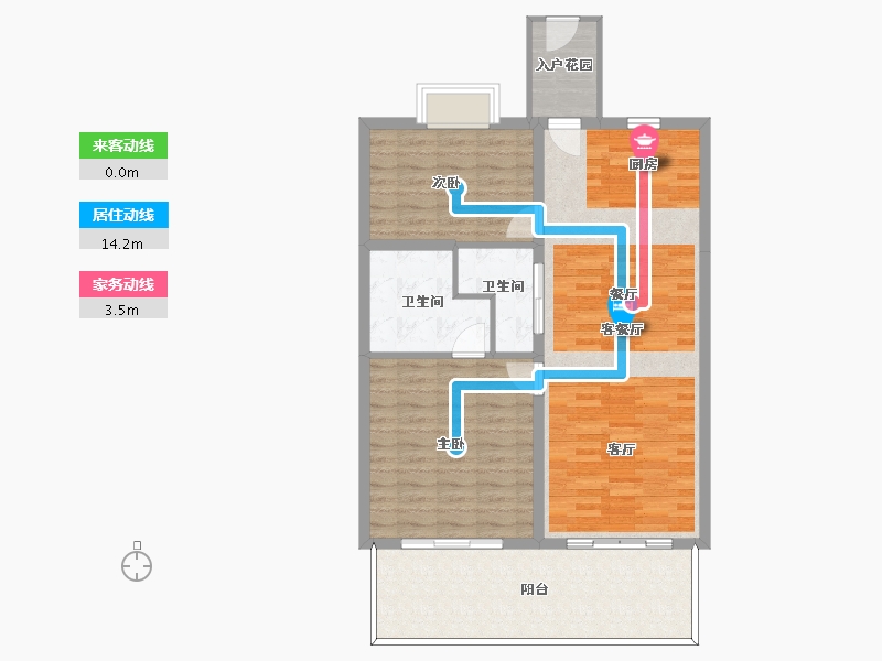 海南省-三亚市-棠岸-98.13-户型库-动静线