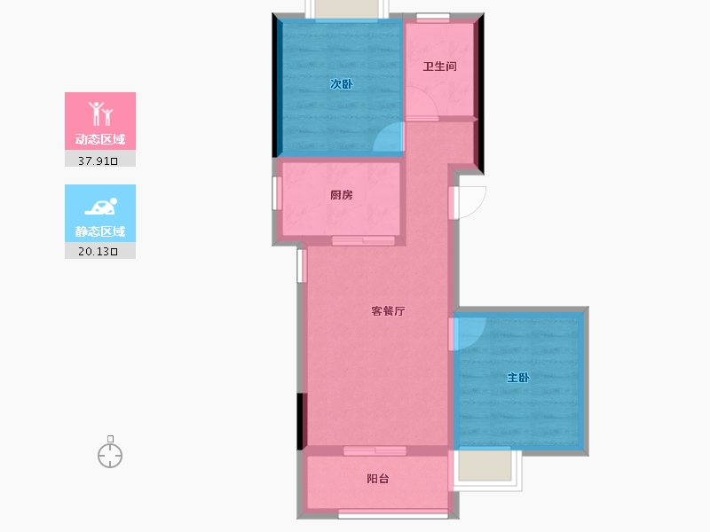 广西壮族自治区-北海市-乾丰家园-51.09-户型库-动静分区