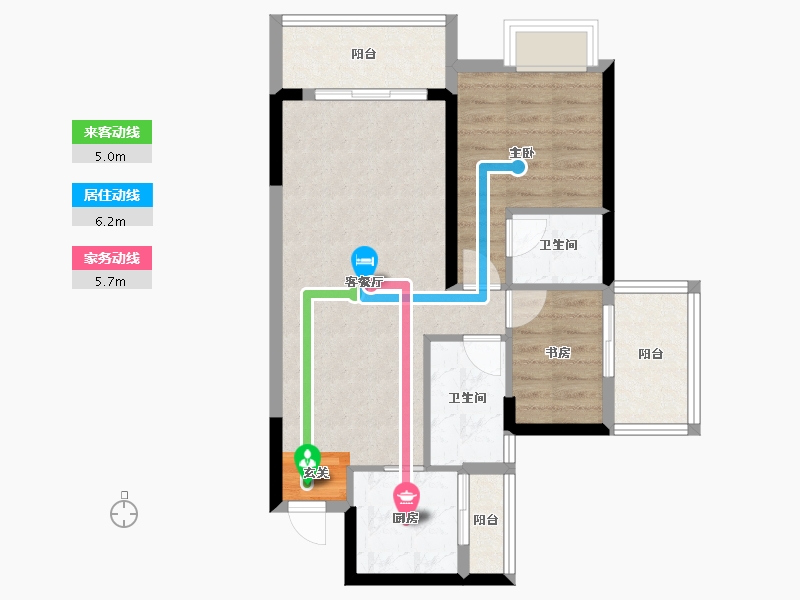 广东省-潮州市-滨江华府-67.26-户型库-动静线