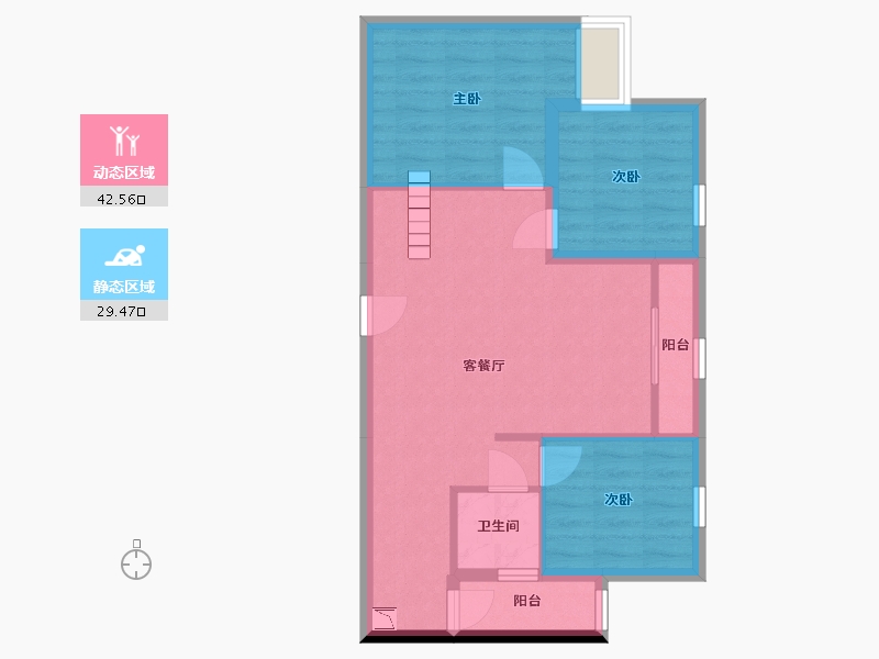 广西壮族自治区-南宁市-吉祥凤景湾-64.13-户型库-动静分区