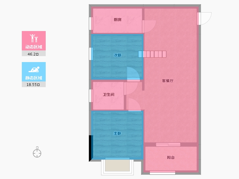 广西壮族自治区-南宁市-吉祥凤景湾-58.34-户型库-动静分区