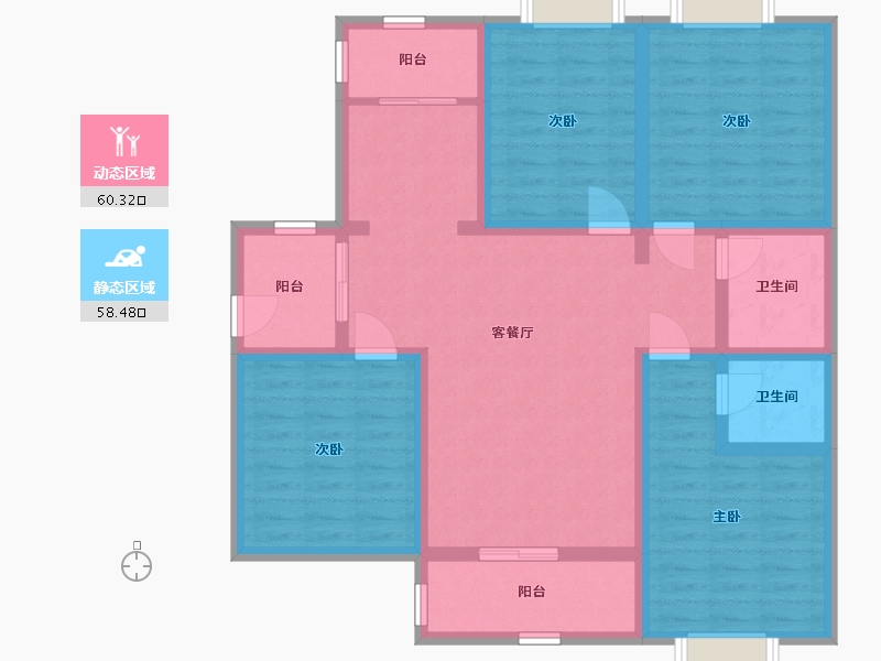 广西壮族自治区-北海市-长青商业广场-104.98-户型库-动静分区