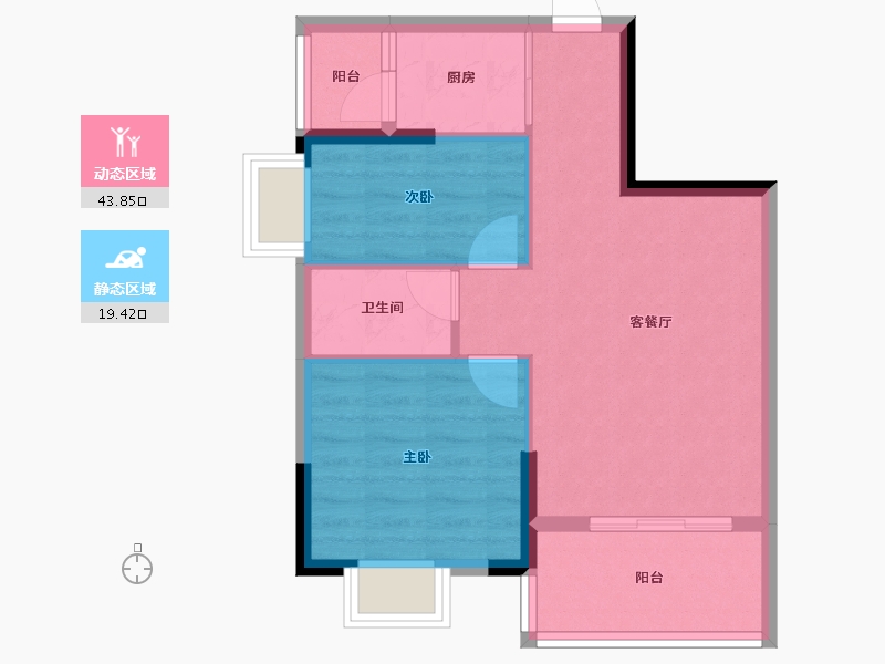 广东省-潮州市-朝晖华府-56.65-户型库-动静分区