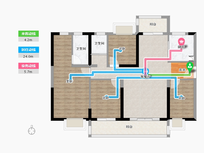 广东省-潮州市-碧桂园翰林府-102.61-户型库-动静线