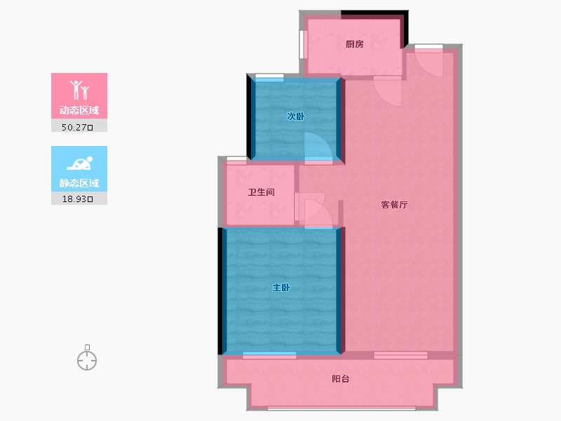 广西壮族自治区-北海市-北海新城吾悦广场-62.00-户型库-动静分区