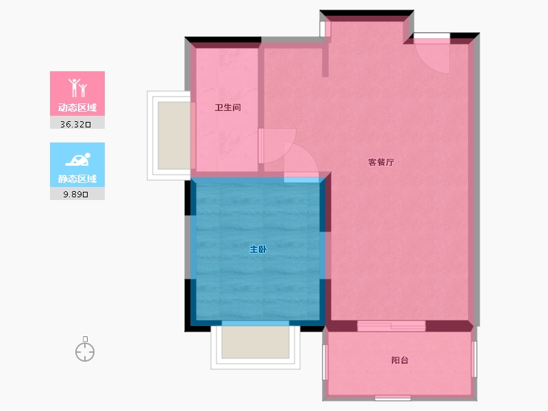 广西壮族自治区-北海市-桐洋华府-41.33-户型库-动静分区