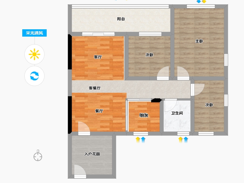 海南省-三亚市-三亚·星域-82.13-户型库-采光通风