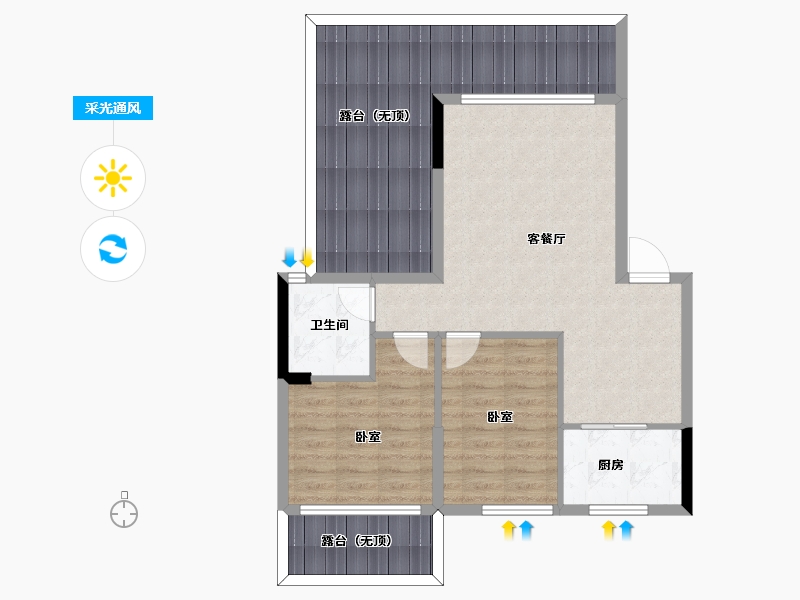 广西壮族自治区-百色市-靖西普罗旺斯-86.10-户型库-采光通风