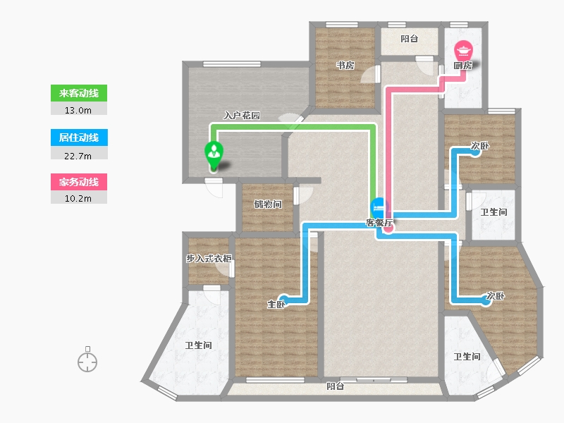 海南省-三亚市-海航财富海湾-201.07-户型库-动静线