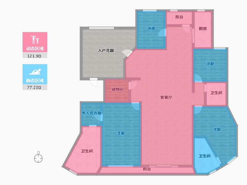 海南省-三亚市-海航财富海湾-201.07-户型库-动静分区